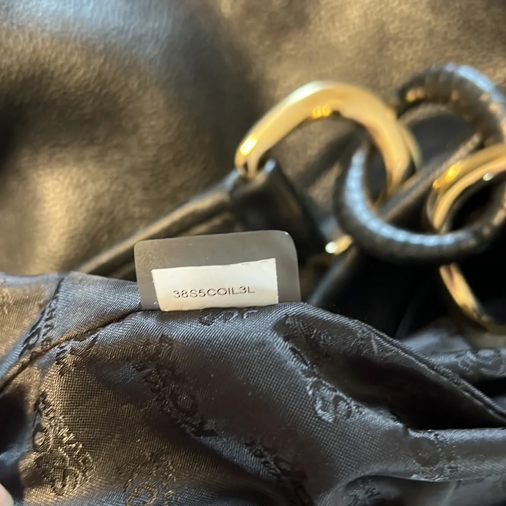 Michael Kors Black Leather Hobo Bag